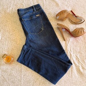 White House Black Market Dark Blue Skinny Jeans | Sequined | WHBM